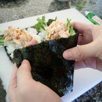 salmon-temaki-17 salmon temaki 17 150x150 Salmon Hand Roll Recipe