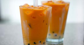 Thai Iced Tea with Boba