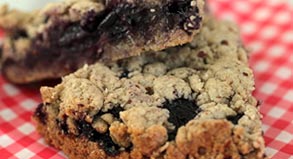 Blueberry Cookie Crumb Bars
