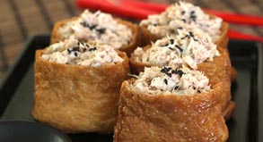 Crab filled Inarizushi